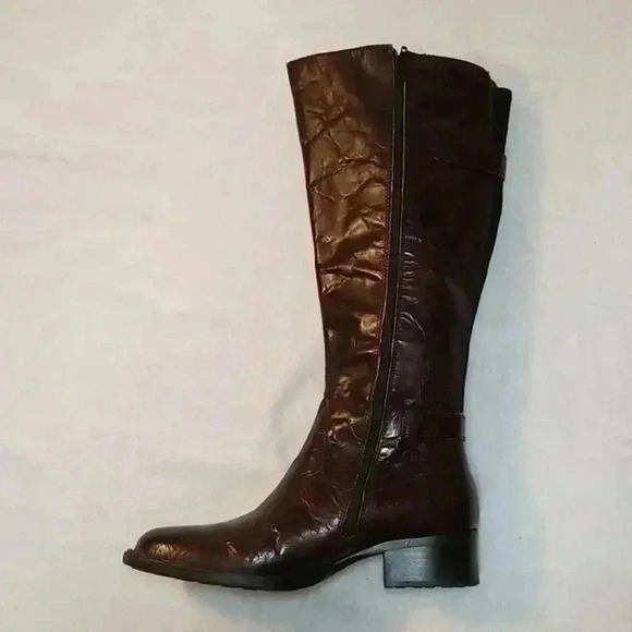 Born wrinkled leather boots - Picture 7 of 12